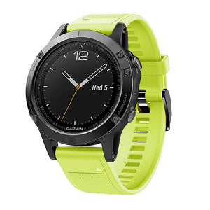 Garmin Quatix 8 - 47mm Silicone Strap (Light Green)