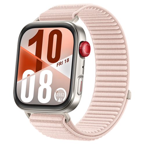 Huawei Watch Fit 4 Nylon Wave Strap (Light Pink)