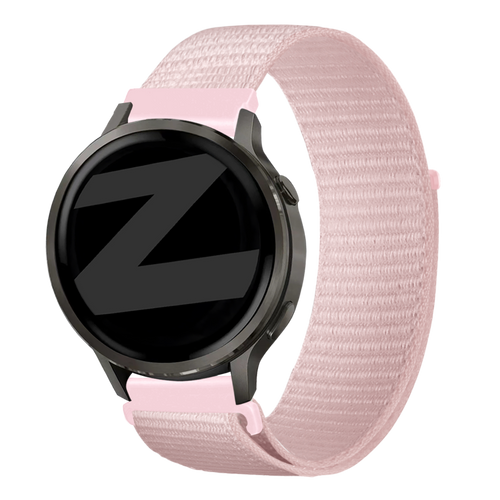 Bandz Garmin Vivomove Style Nylon Loop Strap (Light Pink)