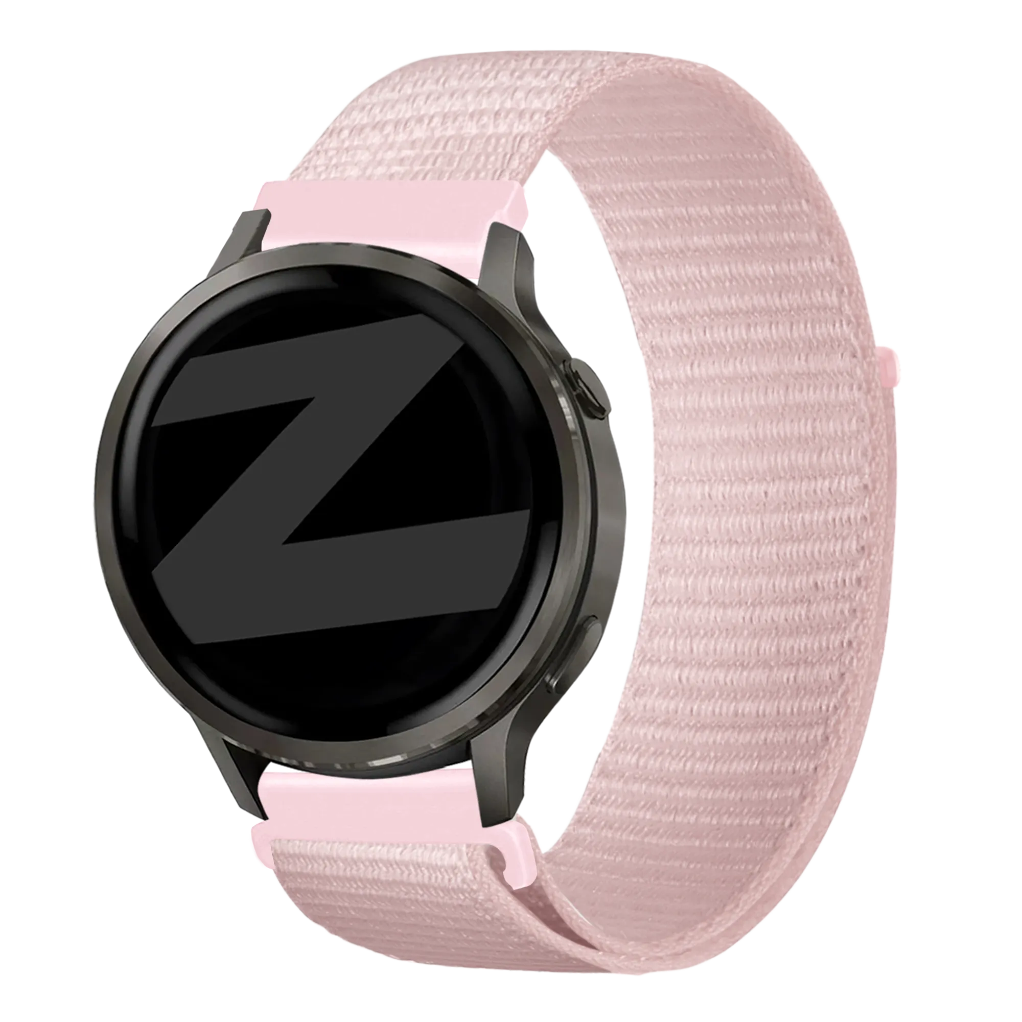 Bandz Garmin Forerunner 570 - 42mm Nylon Loop Strap (Light Pink)