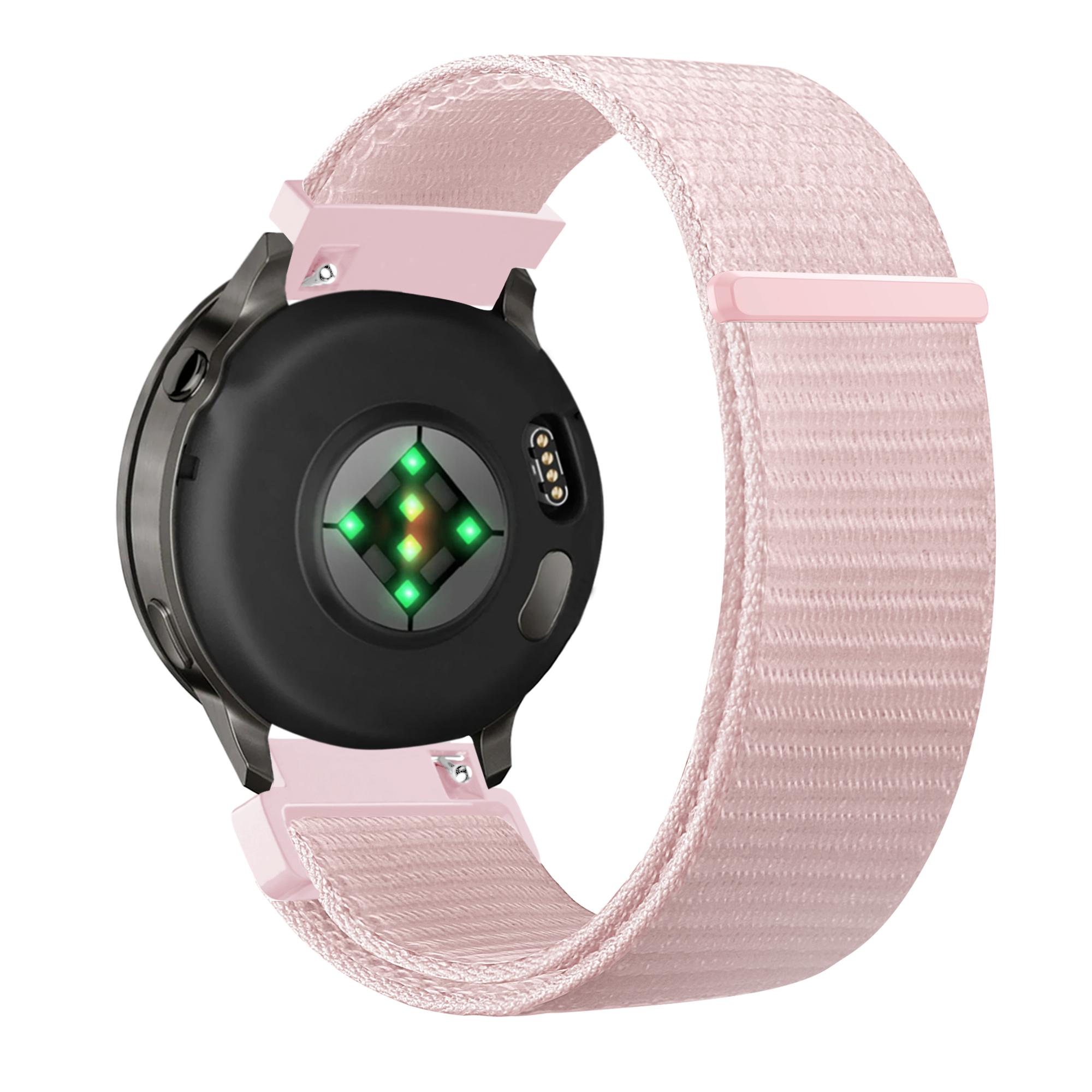 Bandz Garmin Forerunner 245 Nylon Loop Strap (Light Pink)