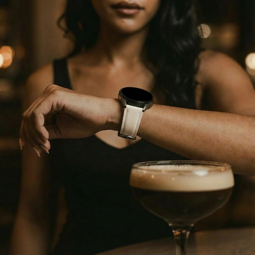 Samsung Galaxy Watch 6 - 44mm Slimfit Leather Strap (Light Beige)