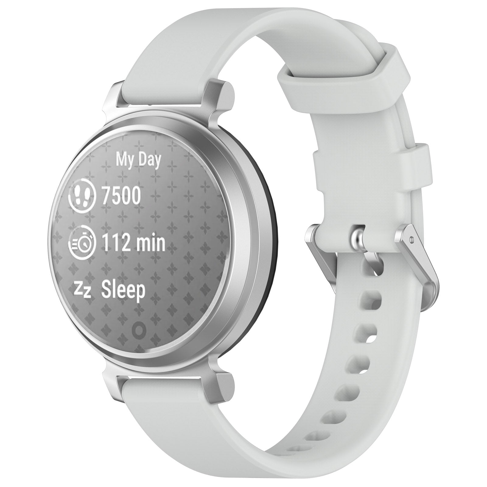Pebble Round 2 - 14mm Silicone Classic Strap (Light Grey)