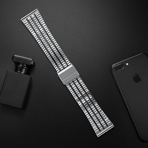 ICE Smart TKS Rectangular 1.41 Fine Steel Strap (Silver/Black)