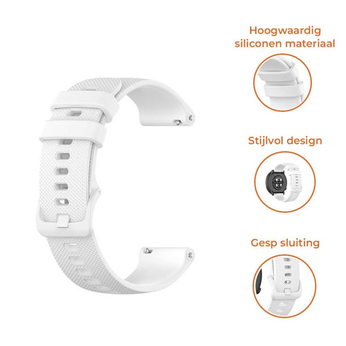 Polar Grit X2 Pro Premium Silicone Strap (White)