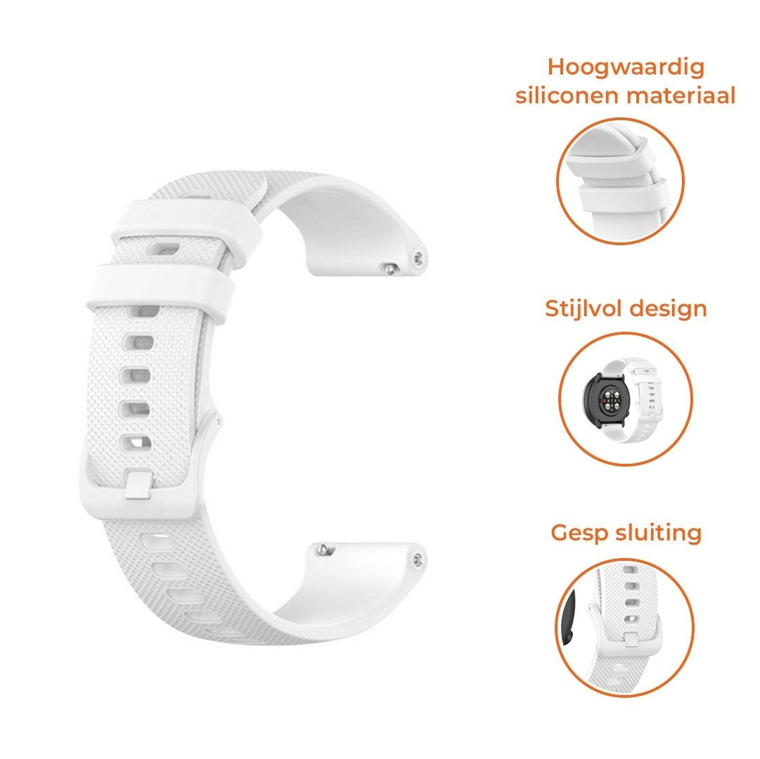 Polar Grit X2 Pro Premium Silicone Strap (White)