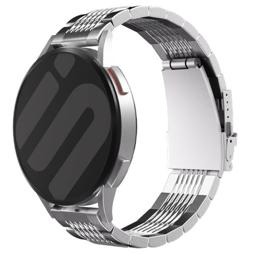 Huawei Watch GT 6 - 46mm Premium Steel Link Strap (Silver)