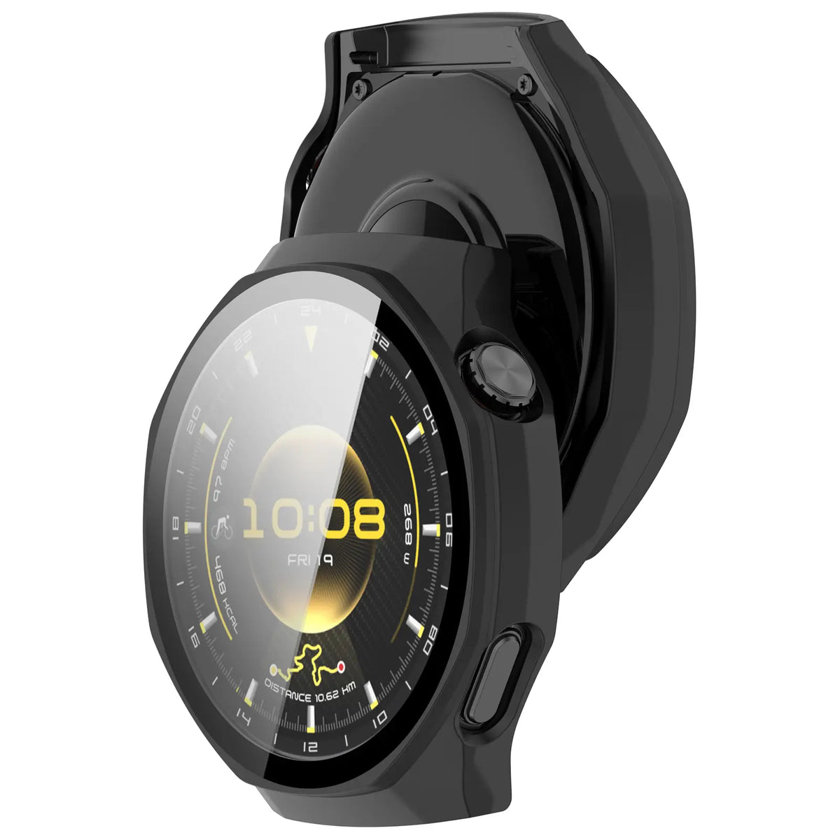 Huawei Watch GT 7 Pro PC Case with Glass (Matte Black)