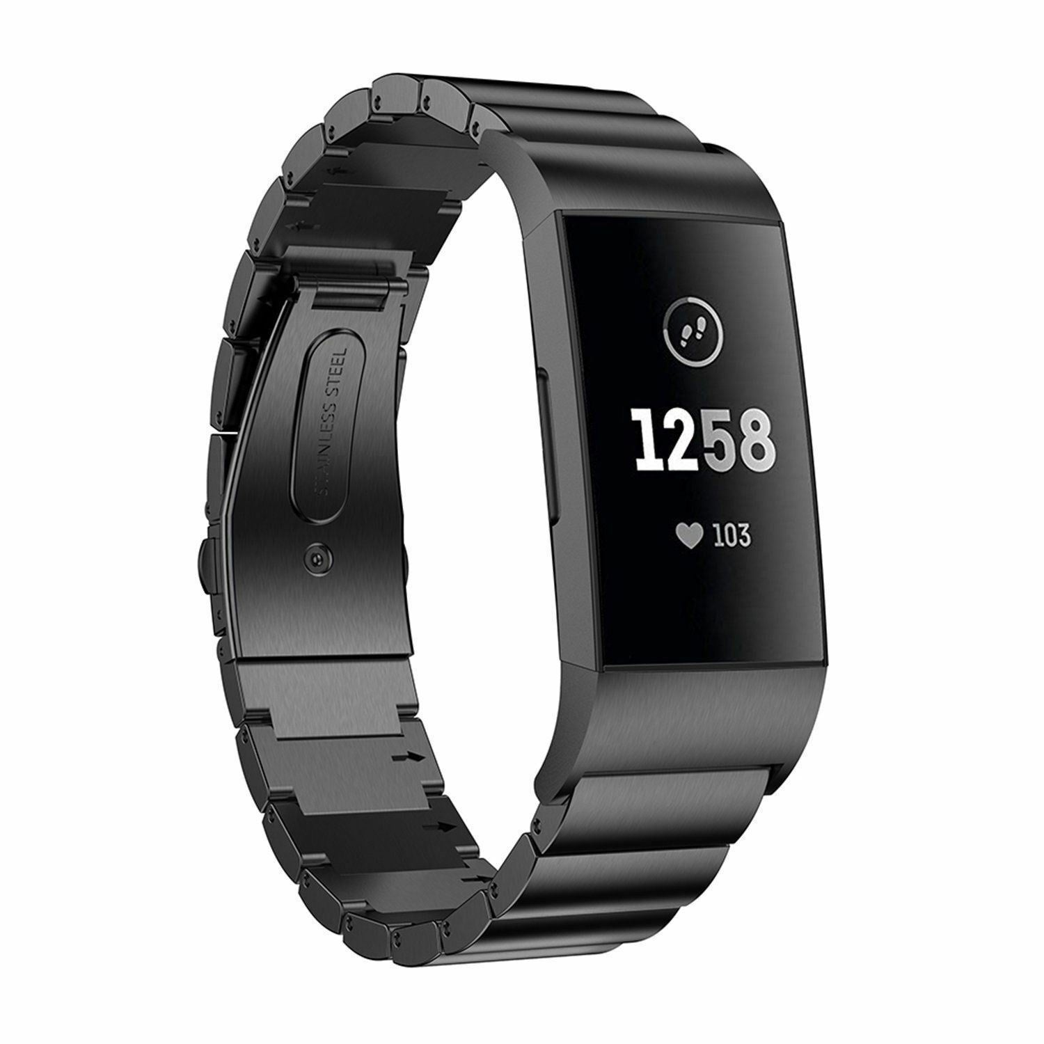 Fitbit Charge Metal Strap (Black)