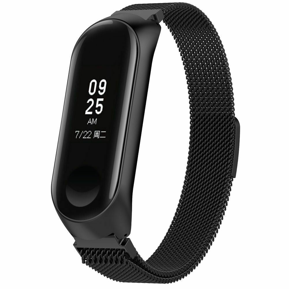 Miband Ithink Smart Band Xiaomi Mi Band 3/4 Milanese Strap (Black)