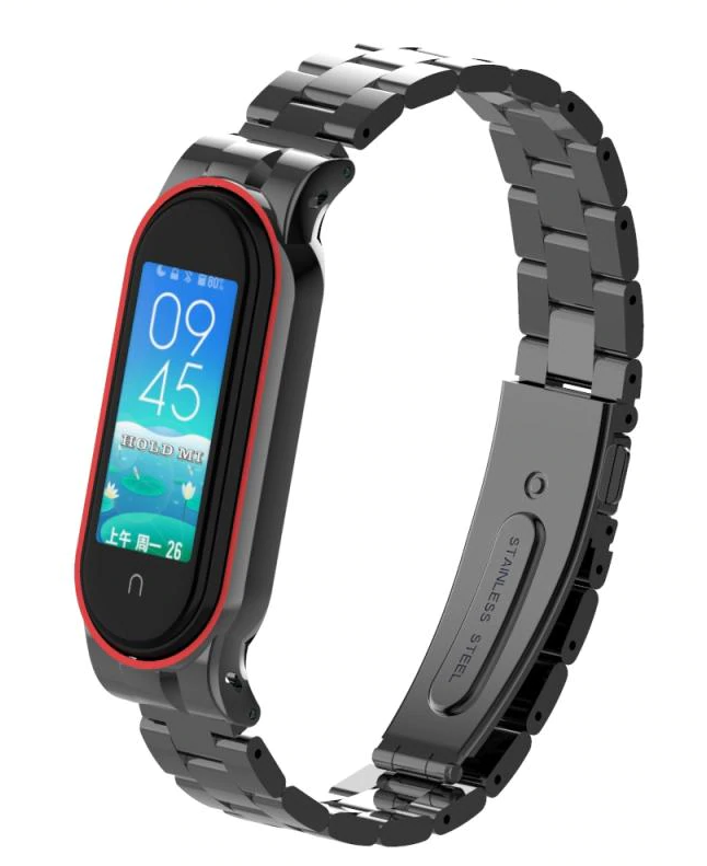 Xiaomi Mi Band Link Strap (Black) - Main Image