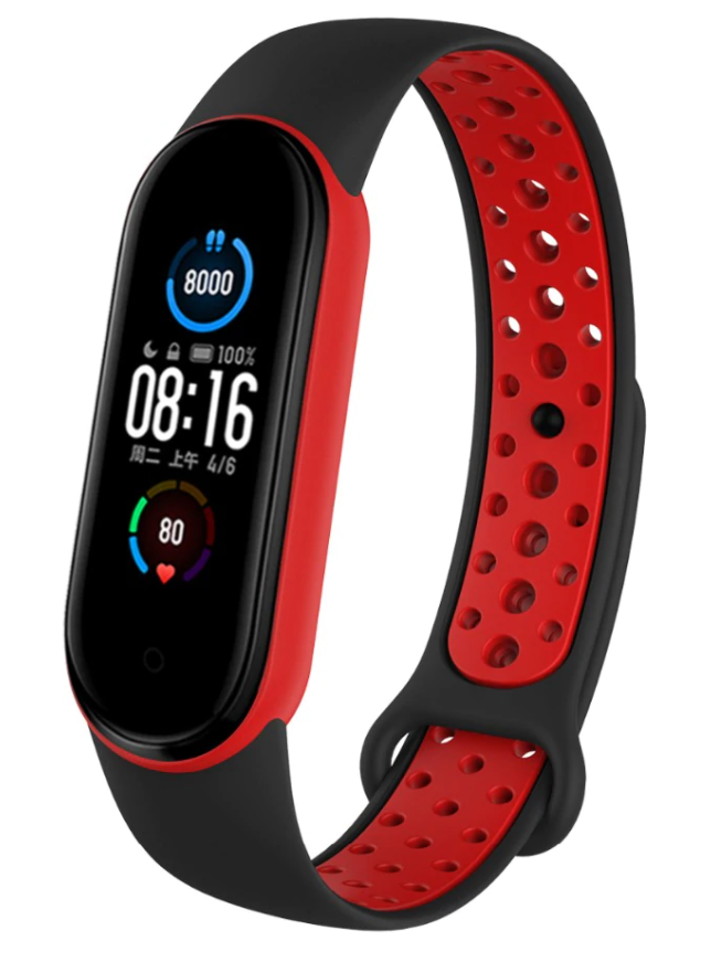 Xiaomi Mi Band Sport Strap (Black/Red)