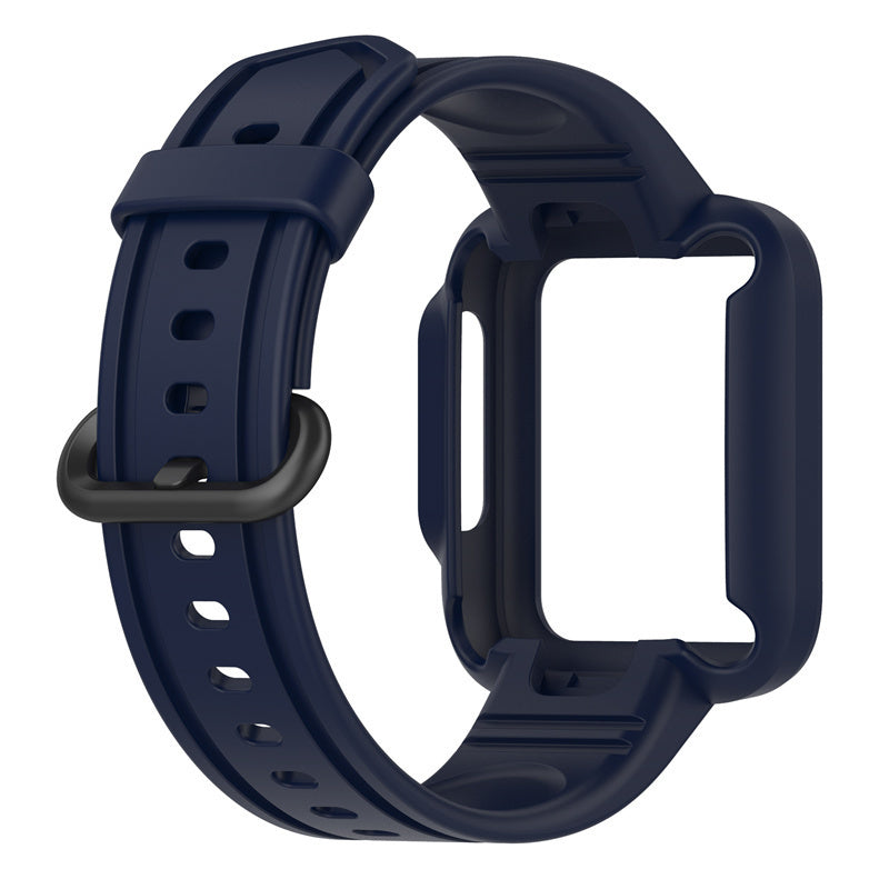 Xiaomi Mi Watch Lite Silicone Strap with Frame (Dark Blue) - Main Image