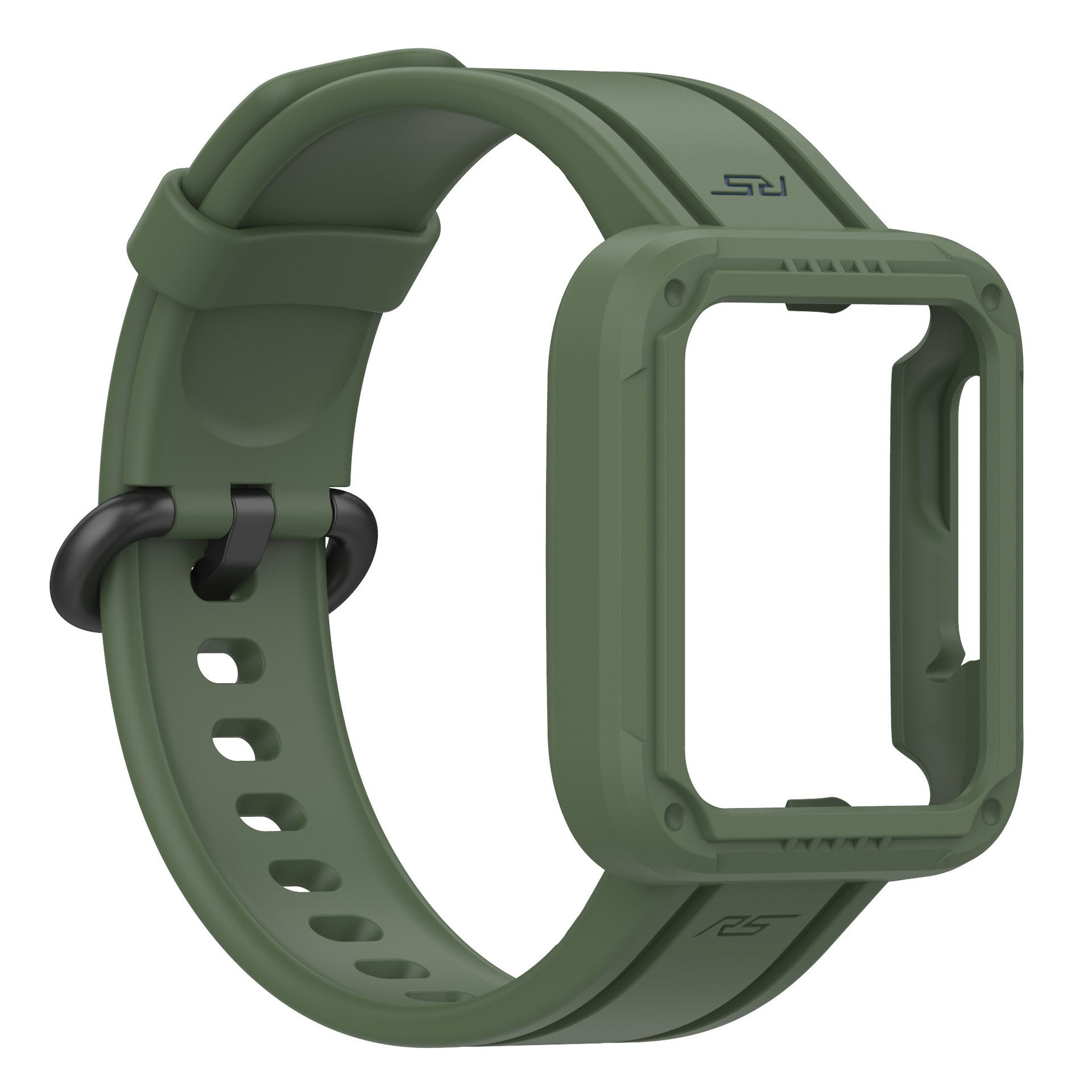 mi-watch-lite-siliconen-frame-bandje-groen-2