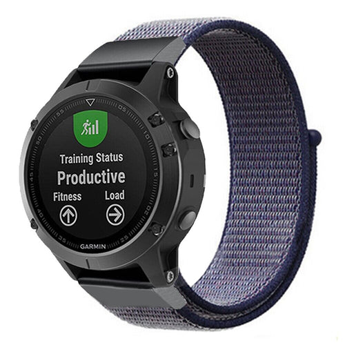 Garmin Quatix 8 Pro - 47mm Nylon Strap (Blue)
