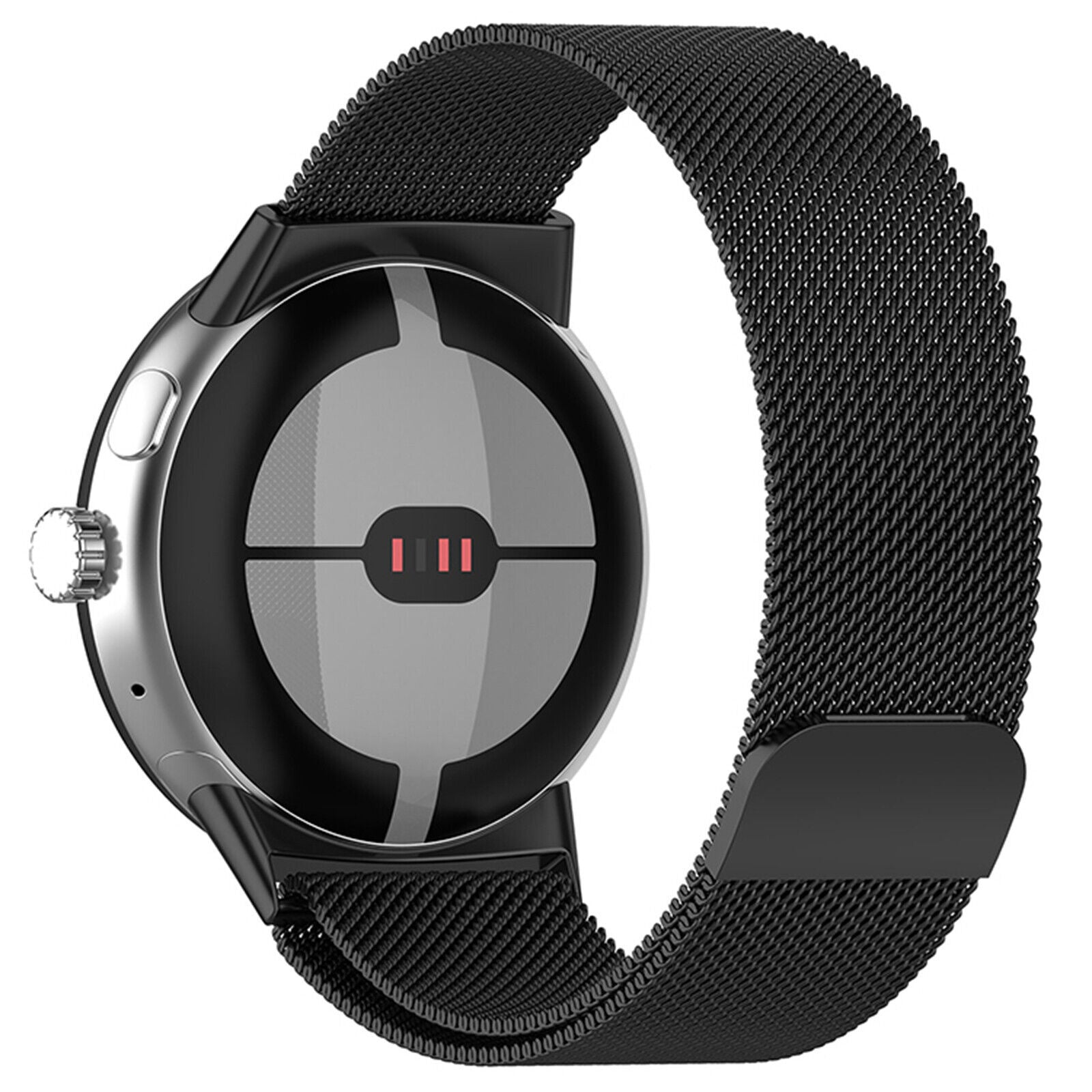 Google Pixel Watch 4 - 45mm Milanese Strap (Black)