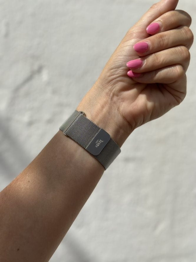 xoxo Wildhearts OnePlus Watch Milanese Strap (Silver)