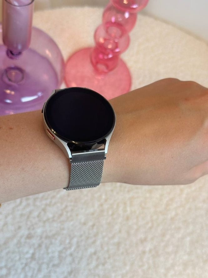 xoxo Wildhearts OnePlus Watch Milanese Strap (Silver)