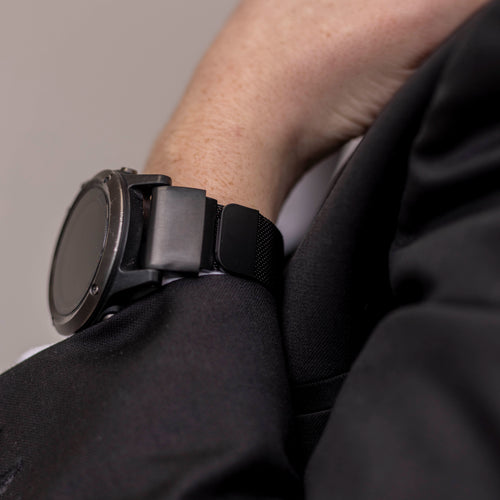 Garmin Fenix 7x Milanese Strap (Black)