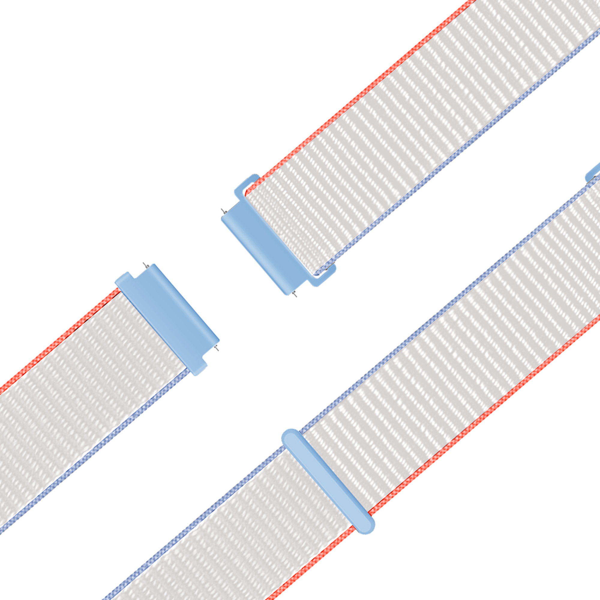 Bandz Garmin Vivoactive 4s Nylon Loop Strap (Milk White)