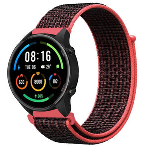 nylon-band-zwart-rood