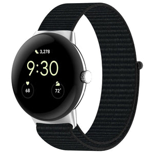 Google Pixel Watch 4 - 41mm Nylon Strap (Black)