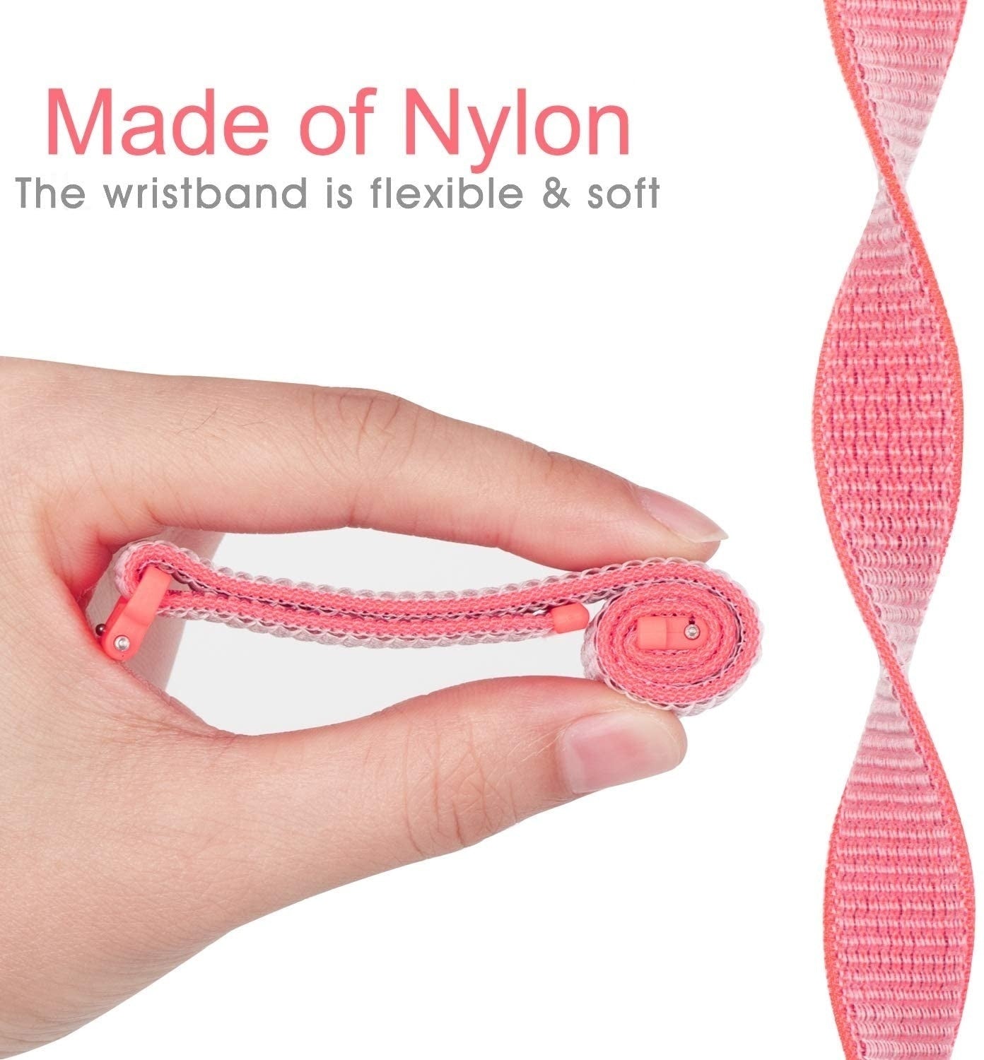 OnePlus Watch 3 - 43mm Nylon Strap (Pink/Red)