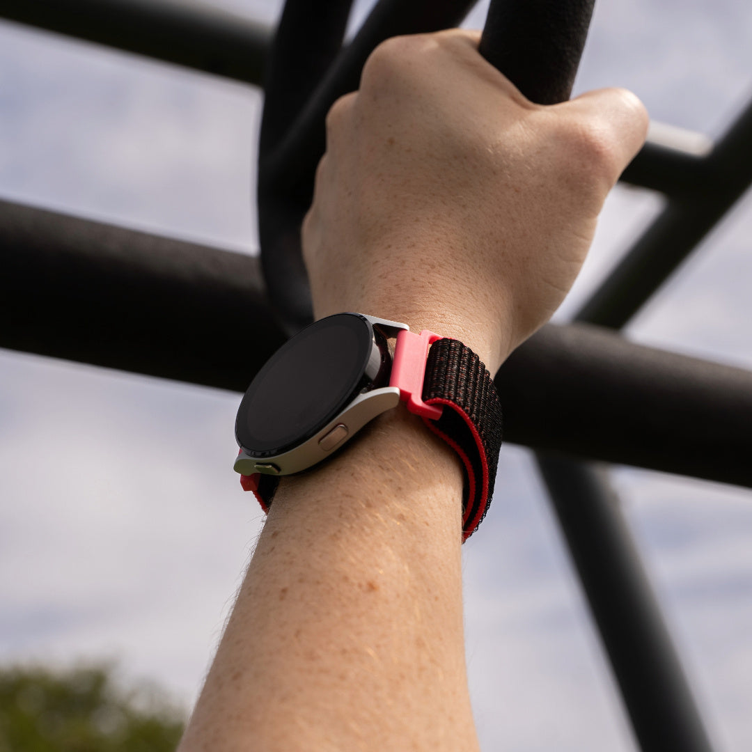 Amazfit Active Nylon Strap (Black/Coral)