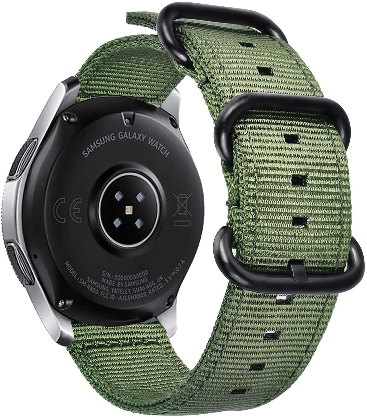 gear sport armband Samsung Gear Sport Nylon Strap with Buckle (Green)