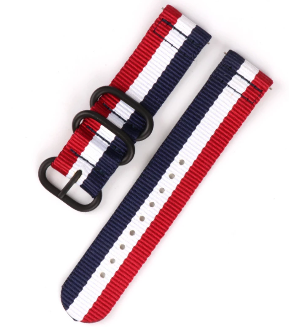 Samsung Galaxy Watch 4 - 44mm Nylon-Strap with Buckle (Tricolour)