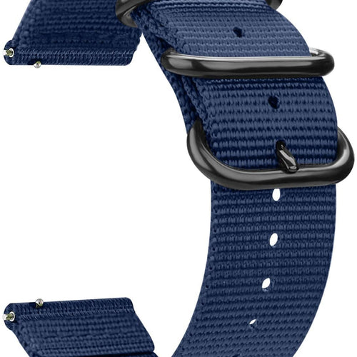 Fossil Gen 4 Explorist (HR) Nylon Strap with Buckle (Blue)
