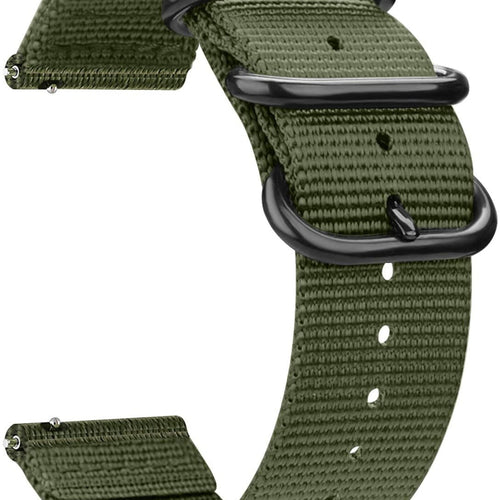 Fossil Gen 4 Explorist (HR) Nylon Strap with Buckle (Green)