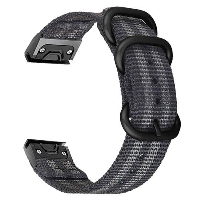 Garmin Tactix 7 Nylon Buckle Strap (Black/Grey)