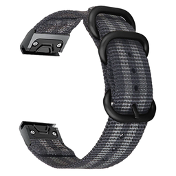 Garmin Instinct E - 45mm Nylon Buckle Strap (Black/Grey)