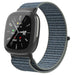 Fitbit Versa 4 Nylon Strap (Grey/Green)