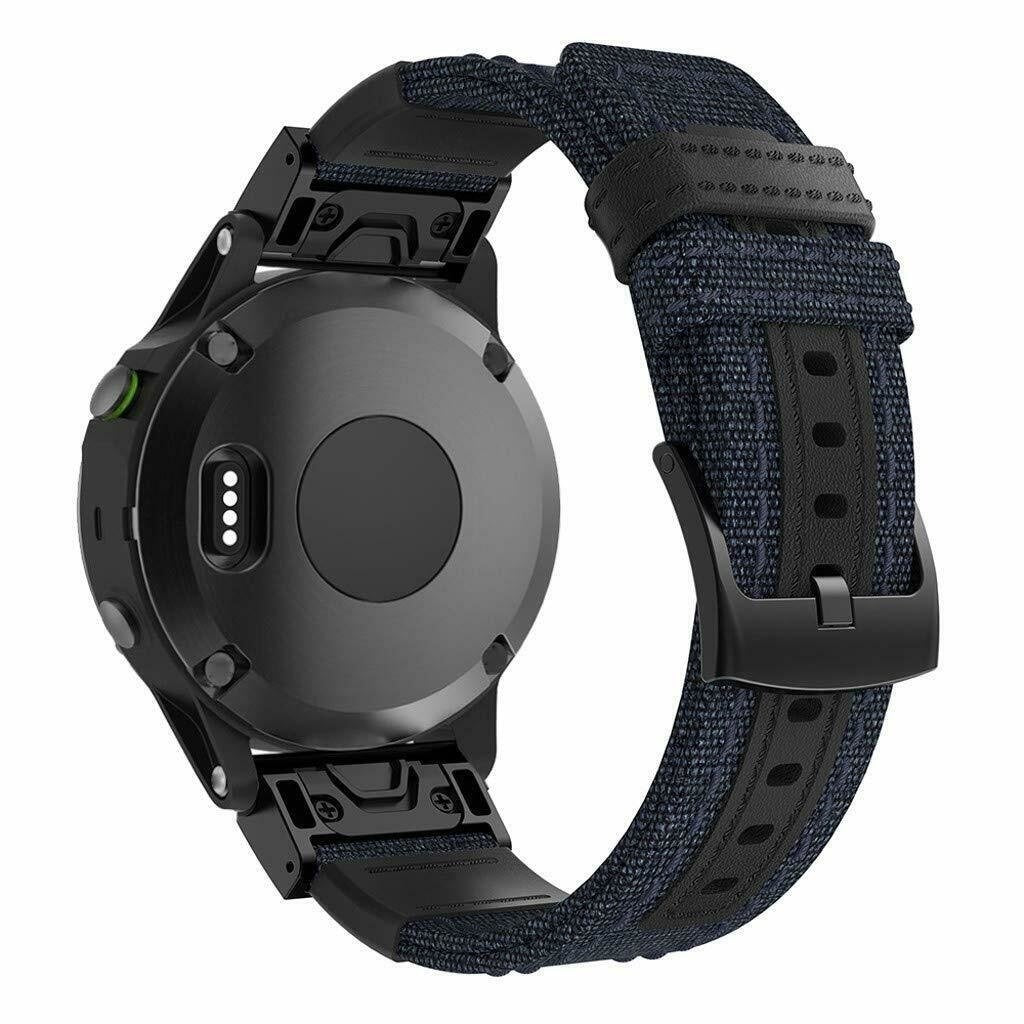 Garmin Fenix 8 Pro - 47mm Nylon Hybrid Strap (Blue)