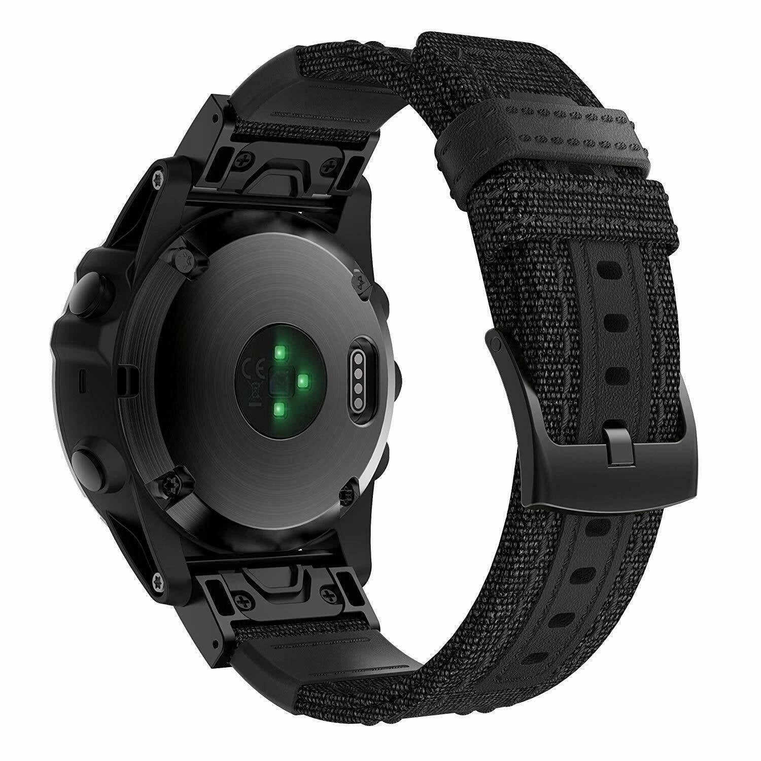 Garmin Tactix 8 - 47mm Nylon Hybrid Strap (Black)