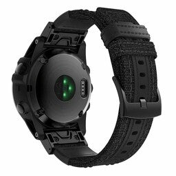 Garmin Instinct E - 45mm Nylon Hybrid Strap (Black)