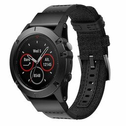 Garmin Instinct E - 45mm Nylon Hybrid Strap (Black)