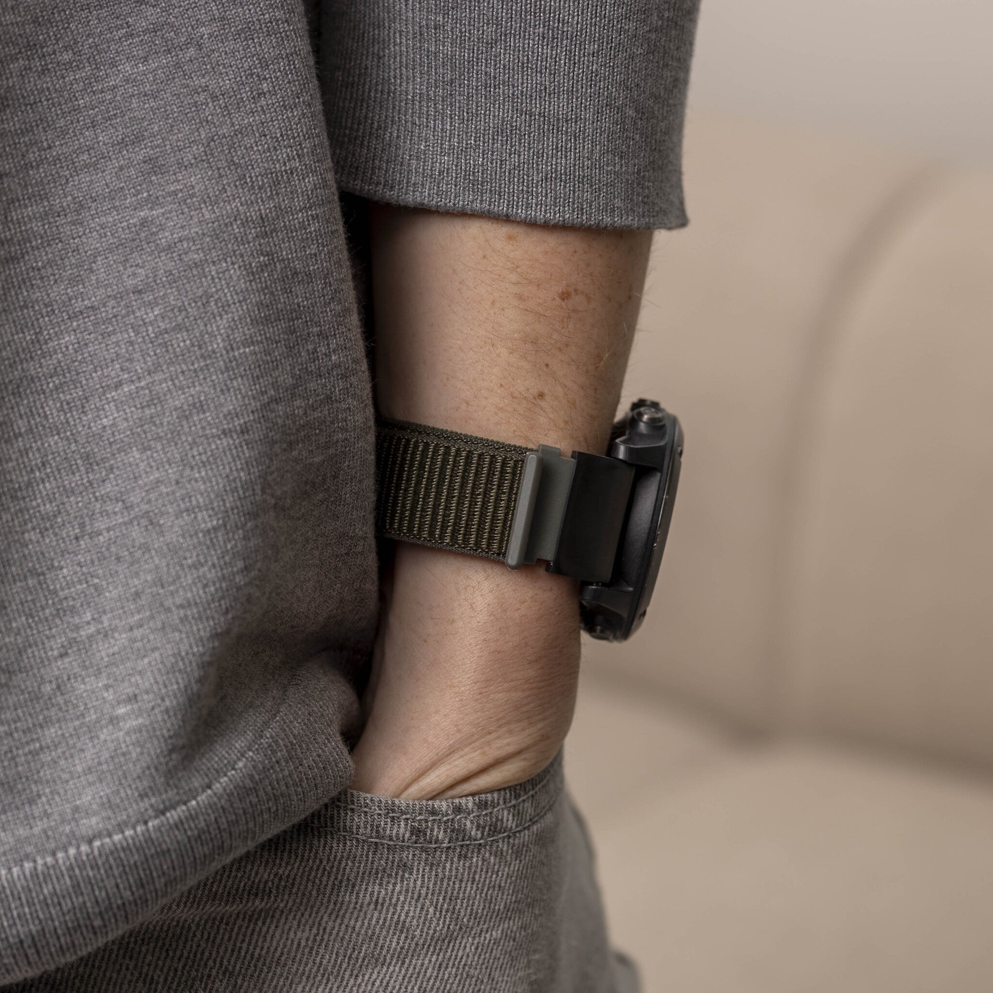 Garmin Quatix 8 - 51mm Nylon Strap (Army Green)