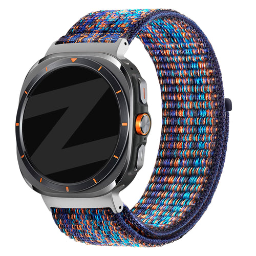 nylon oranje-blauw