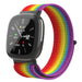 Fitbit Sense 2 Nylon Strap (Rainbow)