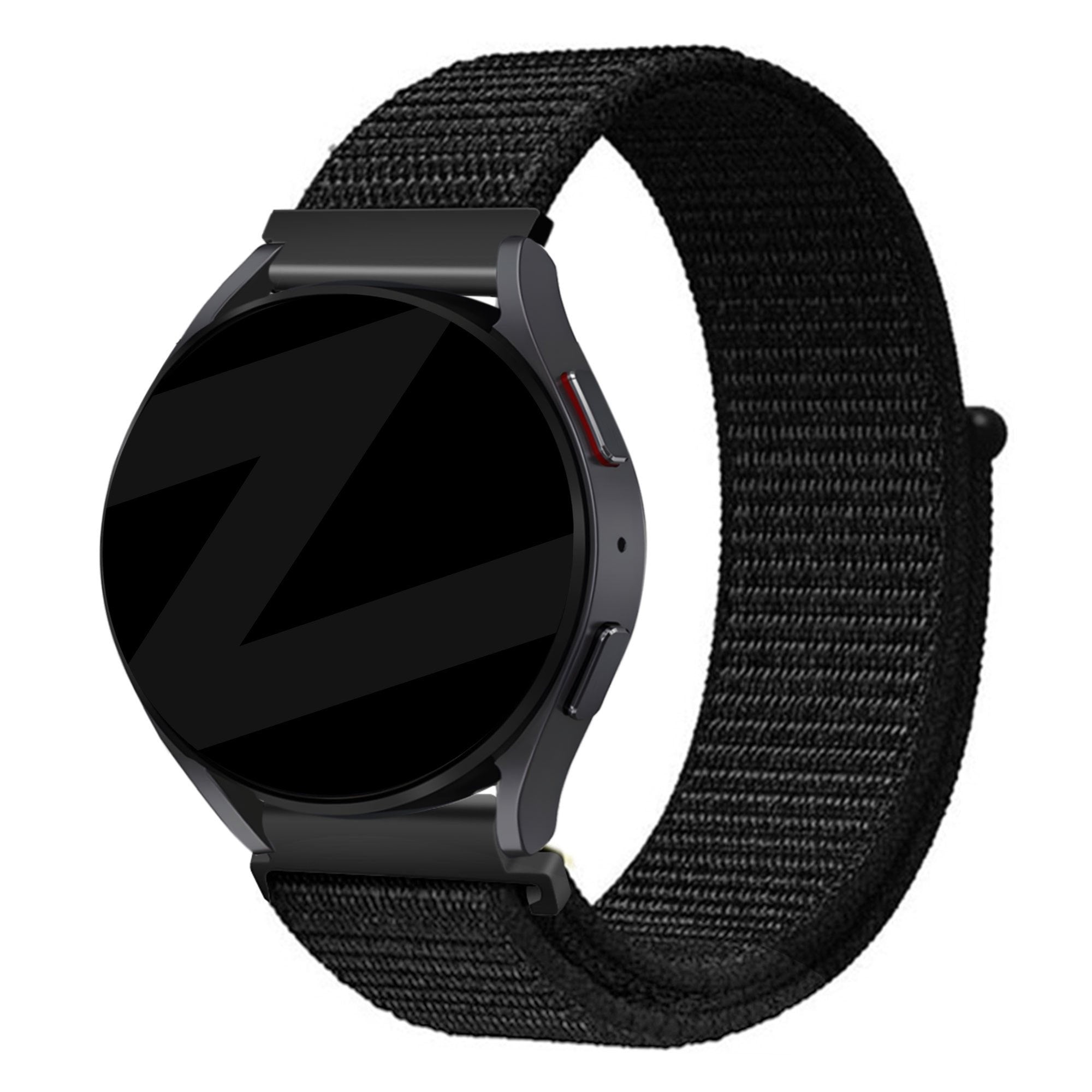 Bandz Amazfit Bip 6 Nylon Loop Strap (Black)