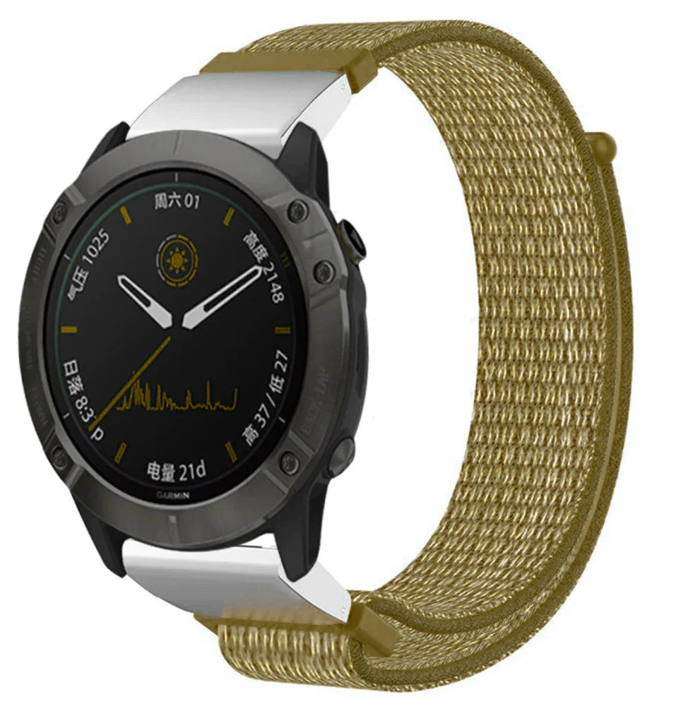 Garmin Fenix 7x Nylon Strap (Olive Green)