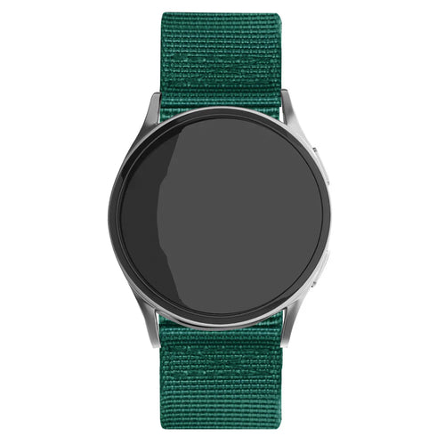 Withings ScanWatch Nova Nylon Buckle Strap (Dark Green)