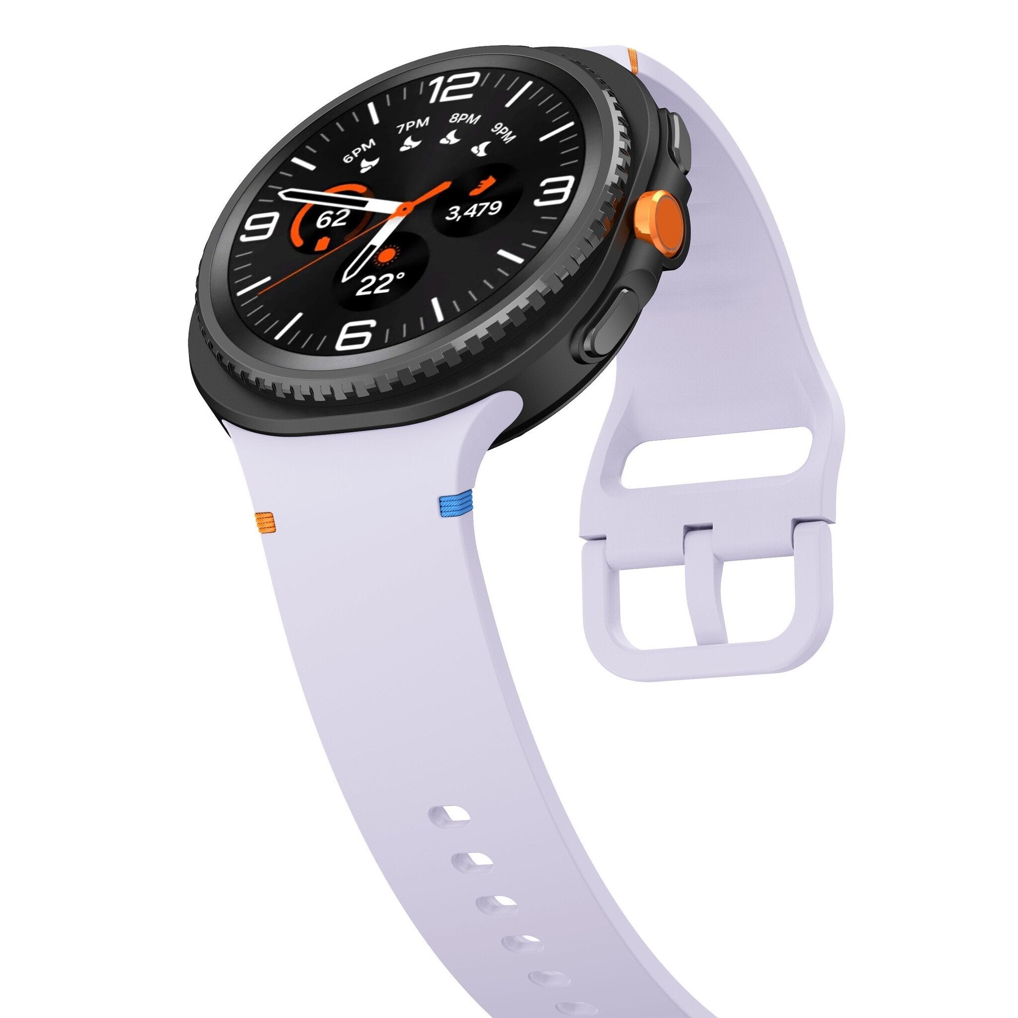 Samsung Galaxy Watch 8 - 44mm Silicone Strap (Light Purple)