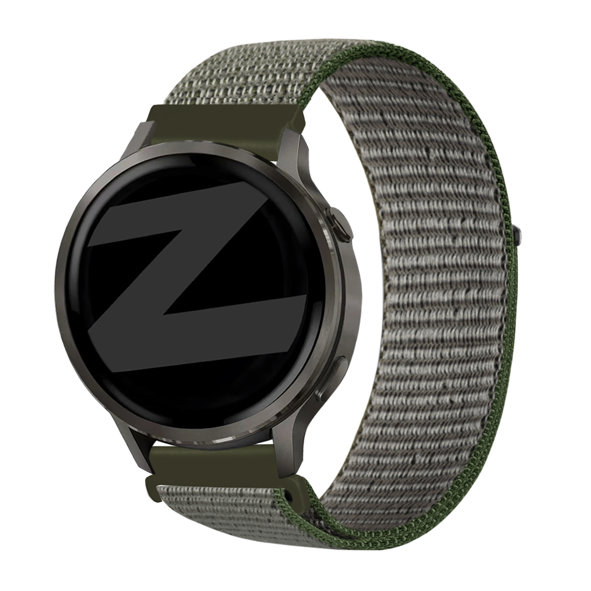 Bandz Garmin Vivomove Style Nylon Loop Strap (Olive Green)