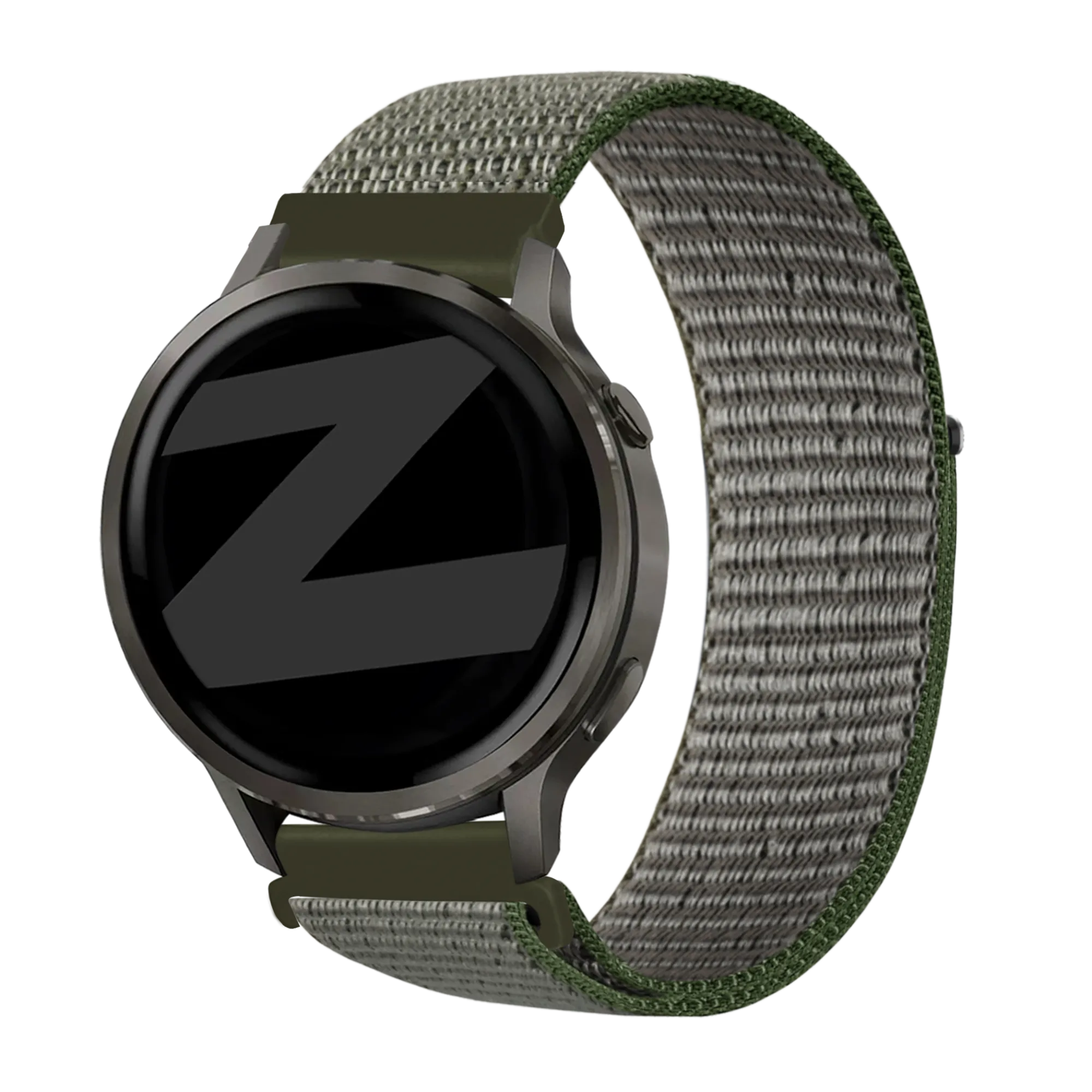 Bandz Garmin Vivomove 3 Nylon Loop Strap (Olive Green)