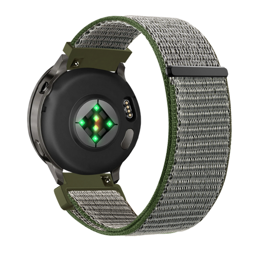 Bandz Garmin Vivomove Style Nylon Loop Strap (Olive Green)
