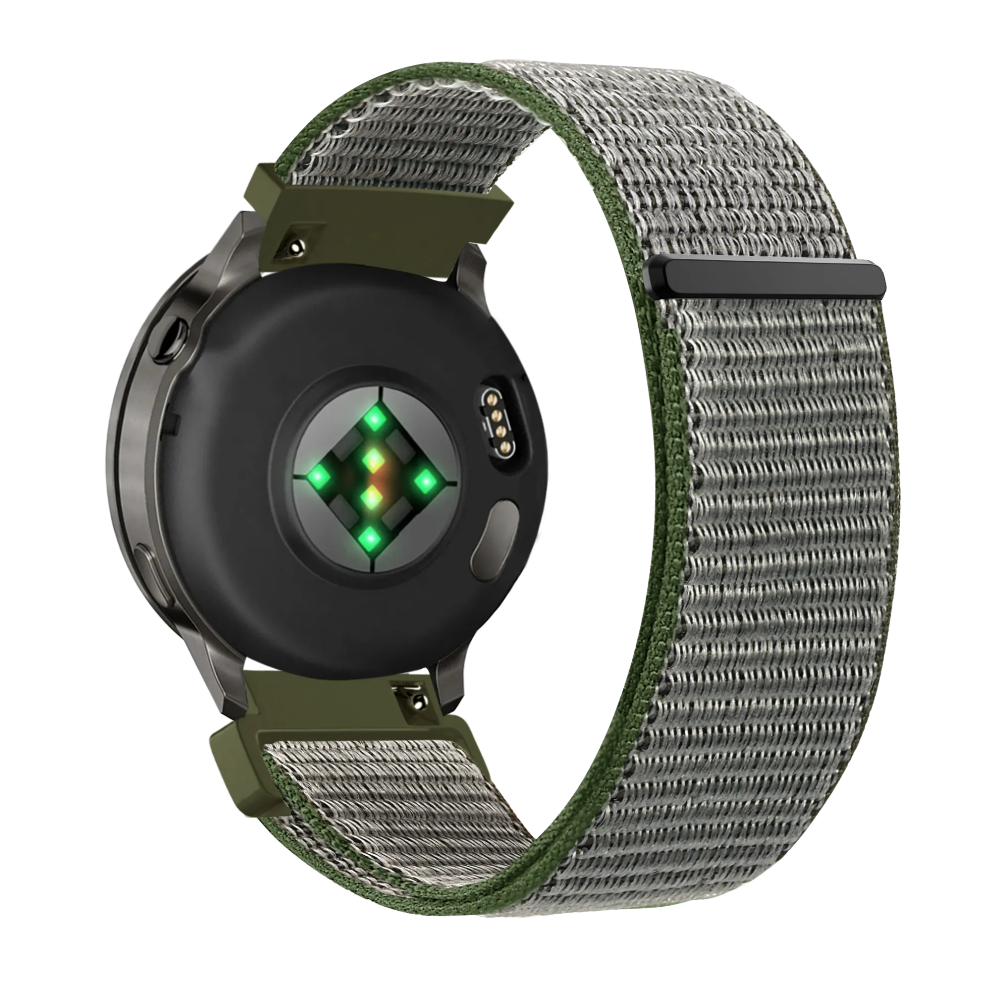 Bandz Garmin Venu SQ 2 Nylon Loop Strap (Olive Green)